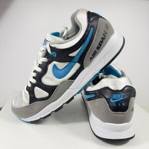 Nike Air Span II Recrafted Mens Size 11 Grey Blue White AH8047-001 Sneakers